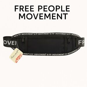 Free People Movement Belt Bag – Black Adjustable Crossbody